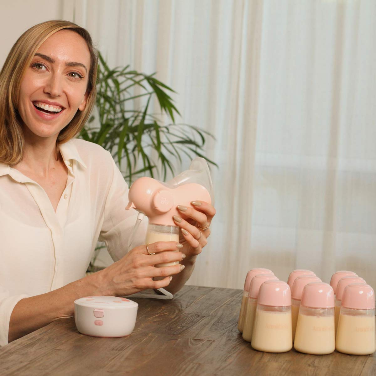 Annabella Double Electric Breast Pump with revolutionary Tongue-Simulating Technology Portable including Hands free pumping Bra